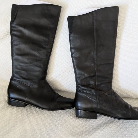 WORTHINGTON - Tall Black Leather Boots - Picture 4 of 5